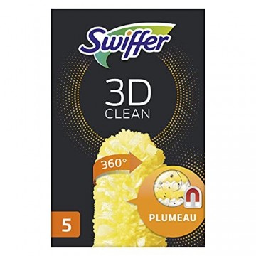 Swiffer kit de démarrage aimant à poussière XXL, manche + 2 plumeaux,  blanc, jaune 