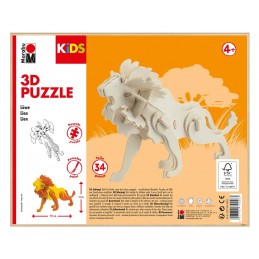 Marabu KiDS Puzzle 3D  Lion...