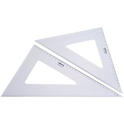 Maped Equerre Cristal 45 degrés, hypothénuse : 210 mm